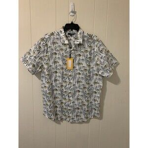 Murano Mens Size XL Slim Fit Button Up Shirt Daisy Verdant Vibes Cotton NWT